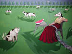 <b>Watch Dog</b>, 1987<br>oil on panel, 36x48<br>$25000