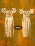 <b>2x2</b>, 2006<br>mixed media on canvas, 40 x 30 inches<br>$2700