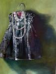<b>Checked Satin</b>, 2011<br>Oil on panel, 24x18 inches<br>$1600