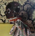 <b>Shiny Black</b>, 2011<br>Oil on panel, 16x16 inches<br><i>sold</i>