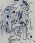 <b>Eden Lost</b>, 2011<br>Acrylic on canvas, 66x54 inches<br>$6500