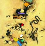 <b>Golden Rule I</b><br>Acrylic on board, 10x10 inches<br>$900