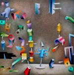 <b>Earthbound</b><br>Acrylic on canvas, 16x16 inches<br>$1000
