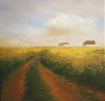 <b>Summer Cottages</b><br>Pastel, 8x8 image, 16x16 inches framed<br>$850