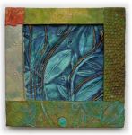 <b>Flow</b>, 2009<br>Handmade paper & acrylic, 17x17 inches<br>$900