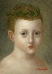 <b>Weeping Hero</b>, 2013<br>Oil on panel, 7x5 inches<br><i>sold</i>