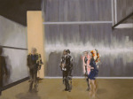 <b>eleven forteen a.m.</b>, 2013<br>Acrylic and oil on canvas, 18x24 inches<br>$1800