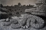 <b>Empress of Silence</b>, 2010<br>Etching, 12x18 inches<br>$600
