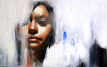 <b>Portriat: TWO</b><br>Oil on panel, 10x16 inches<br>$900