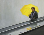 <b>Yellow Umbrella</b>, 2010<br>Oil, 16x20 inches<br>$2150