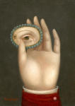 <b>Hand with Lover's Eye</b>, 2011<br>Oil on panel, 7x5 inches<br><i>sold</i>