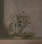<b>Crown Entropic Tea</b>, 2011<br>Oil on panel, 18x17 inches<br>$6000