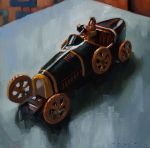 <b>Green Car</b>, 2008<br>Oil on Canvas, 12 x 12 inches<br>$650