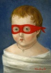 <b>Masked Captive</b>, 2013<br>Oil on panel, 7x5 inches<br><i>sold</i>