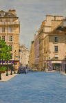 <b>La Rive Gauche</b>, 2011<br>Watercolor on paper, 33x21 inches<br>$2200