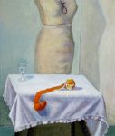 Orange with white