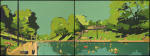 <b>Barton Springs by Patrick Puckett</b>, 2012<br>Oil on canvas, 30x80 inches<br><i>sold</i>