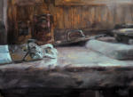 <b>Can Opener</b><br>Oil , 9x12, 11x14 inches framed<br>$500