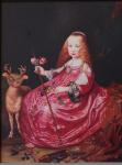 <b>Young Circe with her playmate</b><br>Oil on wood panel, 16x12 inches<br>$3500