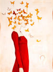 <b>Enigma of Dreams</b>, 2010<br>oil on canvas & plexiglass, 40x30 inches<br><i>sold</i>