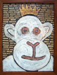 <b>Ghost Monkey</b><br>Mixed Media, 16x12 inches<br>$400