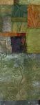 <b>Behind the Garden Wall</b>, 2009<br>Handmade paper & Acrylic, 36x14 inches, 44x22 framed<br>$1800