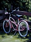 <b>Pink Bike</b>, 2009<br>Oil on canvas, 18x14  inches<br>$975