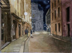 <b>Rue de Sevigne</b>, 2011<br>Watercolor on paper, 11x15 inches<br><i>sold</i>