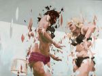 <b>The Afterschool Incident</b>, 2010<br>Acrylic on board, 36x48 inches<br>$2200