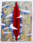 <b>Spinner</b>, 2008<br>Acrylic on paper, 5x4 image, 12x8 inches framed<br>$750