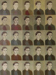 <b>Frida As Frida</b>, 2012<br>Woodcut and drypoint prints mounted on wood panel, 40x30 inches<br>$3800