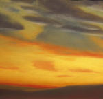 <b>Summer Sky</b><br>Pastel, 8x8 image, 16x16 inches framed<br>$850