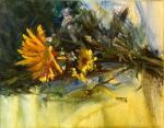 <b>Summer Flowers</b>, 2010<br>Oil on panel, 11x14 image, 16x19 inches framed<br>$800