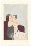 <b>Karla and Zoe</b>, 2010<br>drypoint and aquatint on copper over woodcut, 30x23 inches framed<br>$900