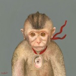 <b>The Loyalist</b>, 2013<br>Acrylic and watercolor on board, 12x12 inches<br><i>sold</i>