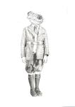<b>Best Dressed Boy</b><br>Ink and watercolor on paper, 7.25x5 inches<br>$650
