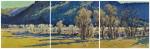 <b>Days End</b>, 2011<br>Oil on canvas, 20x20 inches each<br><i>sold</i>