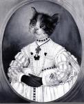 <b>Best Little Kitty in the Whole World</b><br>Oil on wood panel, 7x5.5 inches<br>$1500