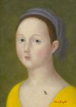 <b>Lucia with Bee</b>, 2010<br>Oil on panel, 7x5 inches<br>$1200