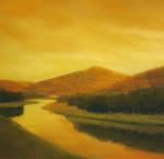 <b>Snake River</b><br>Pastel, 8x8 image, 16x16 inches framed<br>$850