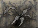 <b>Shadow Study Revisited</b>, 2011<br>Ink on rice paper on canvas, 30x40 inches<br>$1800