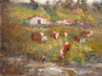 <b>Water Hole II</b>, 2012<br>Oil on canvas panel, 16x20 inches<br>$2000
