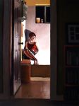 <b>On Her Own</b><br>Oil on canvas, 40x30 inches<br>$2800