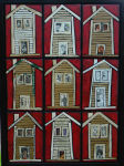 <b>Little Houses</b>, 2010<br>Mixed Media Collage, 21x15 inches<br><i>sold</i>