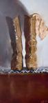<b>Mama Boots</b>, 2011<br>Oil on canvas, 30x15 inches<br>$1600