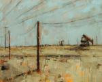 <b>Drive by daydream</b>, 2010<br>Oil on panel, 24x30 inches<br>$2200