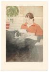 <b>Leslie and Peachy</b>, 2010<br>drypoint and aquatint on copper over woodcut, 30x23 inches framed<br><i>sold</i>