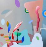 <b>Territory</b>, 2009<br>Acrylic on canvas, 44x44 inches<br>$5200