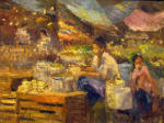 <b>Mercado San Miguel</b>, 2012<br>Oil on canvas panel, 16x20<br>$2000