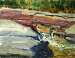<b>Bull Creek</b>, 2011<br>Oil on panel, 11x14 inches<br>$800